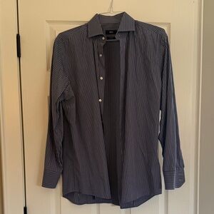 Hugo Boss Dark Blue Patterned Shirt